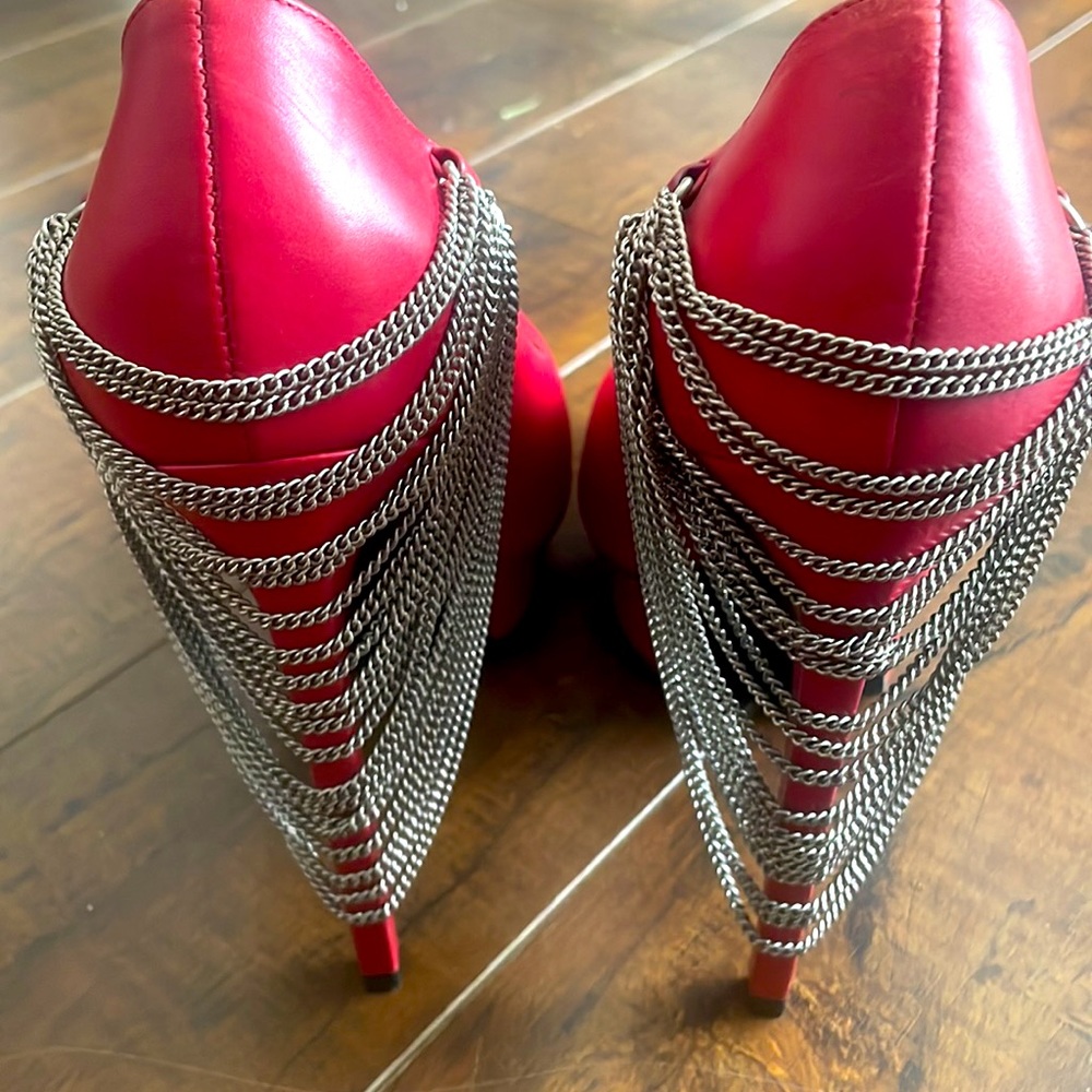 Saint Laurent Chain Platform Heels